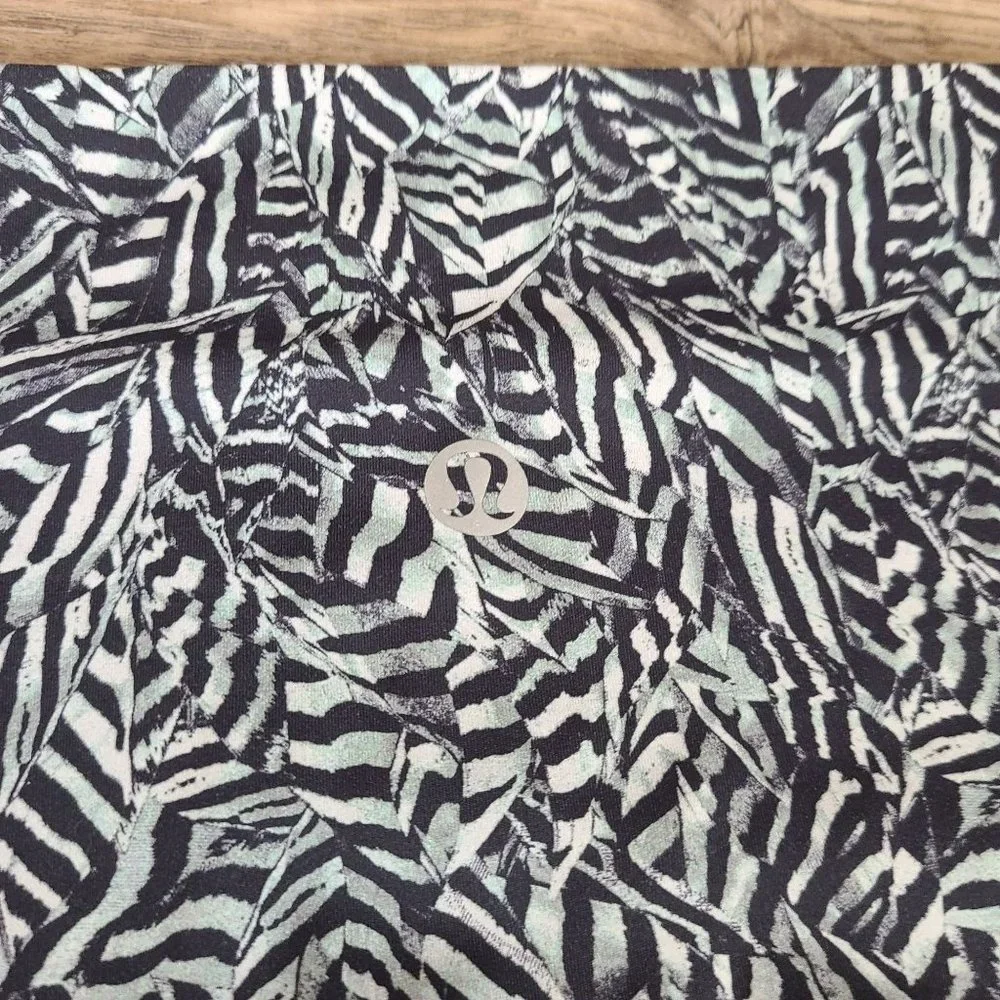 Lululemon Wunder Under Pant Hi-Rise Dazzle Nulux 50g Alpine White Black Size 4 - Picture 4 of 9